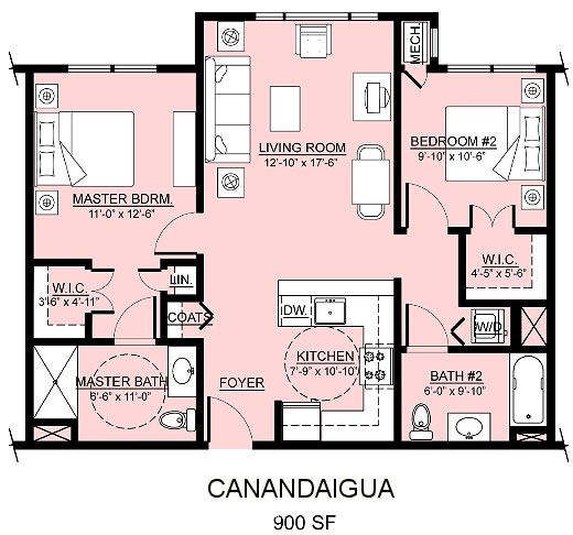 canandaigua apartment assisted living floorplan good shepherd endwell - Good Shepherd Village at Endwell