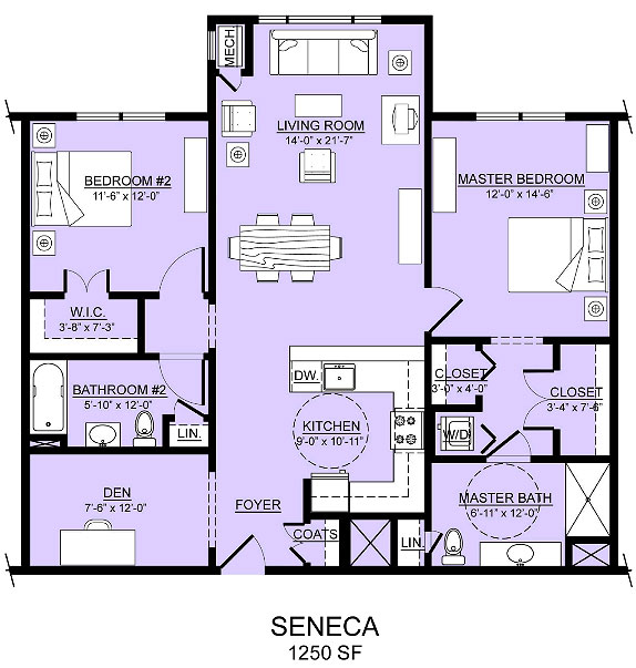 seneca apartment assisted living floorplan good shepherd endwell - Good Shepherd Village at Endwell